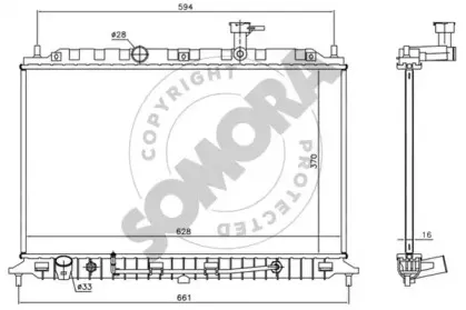 Радиатор, охлаждение двигателя SOMORA купить
