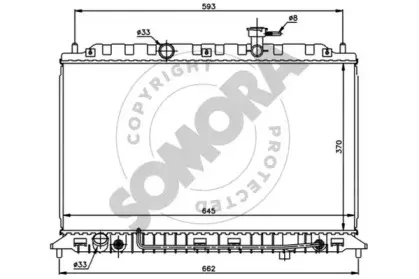 Радиатор, охлаждение двигателя SOMORA купить