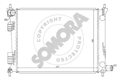 Радиатор, охлаждение двигателя SOMORA купить