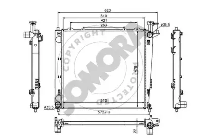 Радиатор, охлаждение двигателя SOMORA купить