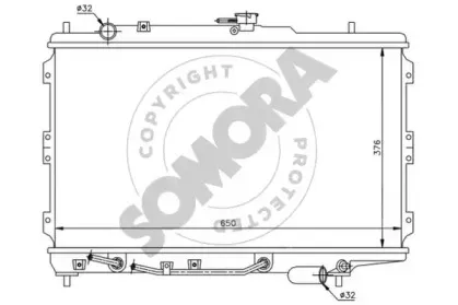 Радиатор, охлаждение двигателя SOMORA купить