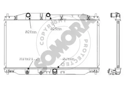 Радиатор, охлаждение двигателя SOMORA купить
