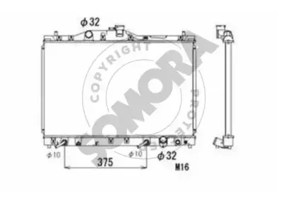 Радиатор, охлаждение двигателя SOMORA купить