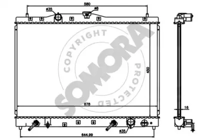 Радиатор, охлаждение двигателя SOMORA купить
