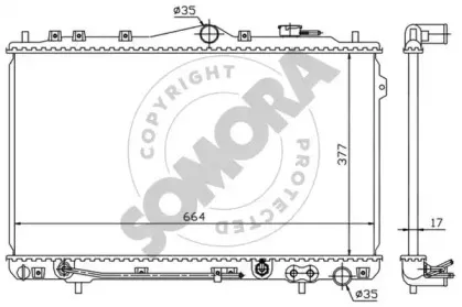 Радиатор, охлаждение двигателя SOMORA купить