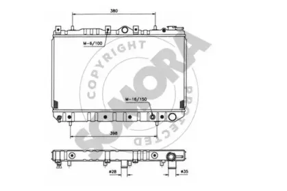 Радиатор, охлаждение двигателя SOMORA купить