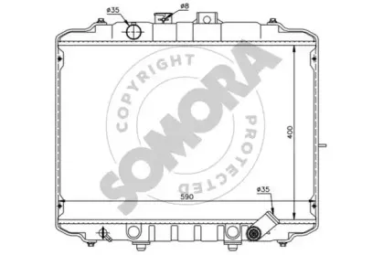 Радиатор, охлаждение двигателя SOMORA купить