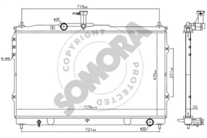 Радиатор, охлаждение двигателя SOMORA купить