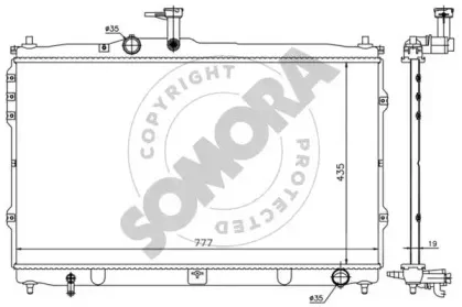 Радиатор, охлаждение двигателя SOMORA купить
