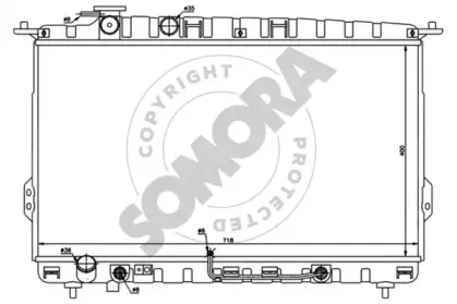 Радиатор, охлаждение двигателя SOMORA купить