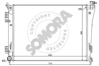Радиатор, охлаждение двигателя SOMORA купить