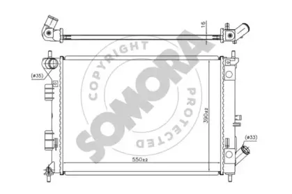Радиатор, охлаждение двигателя SOMORA купить