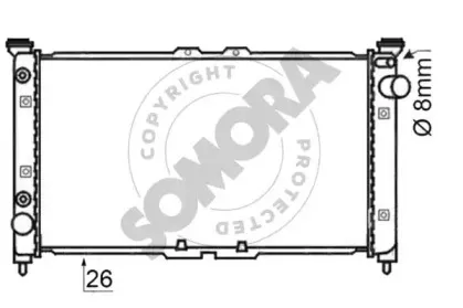 Радиатор, охлаждение двигателя SOMORA купить