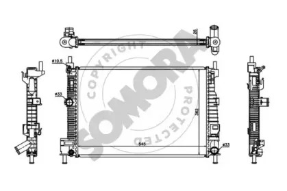 Радиатор, охлаждение двигателя SOMORA купить