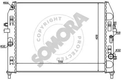 Радиатор, охлаждение двигателя SOMORA купить