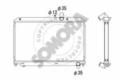 Радиатор, охлаждение двигателя SOMORA купить