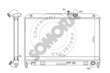 Радиатор, охлаждение двигателя SOMORA купить