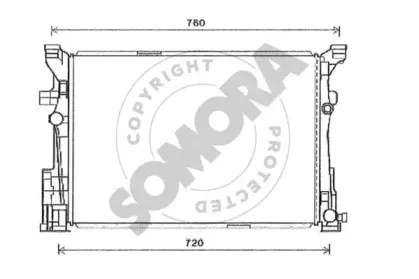 Радиатор, охлаждение двигателя SOMORA купить