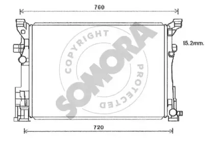 Радиатор, охлаждение двигателя SOMORA купить