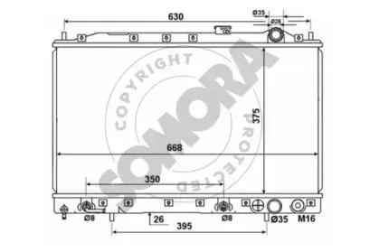 Радиатор, охлаждение двигателя SOMORA купить