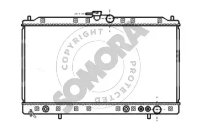 Радиатор, охлаждение двигателя SOMORA купить