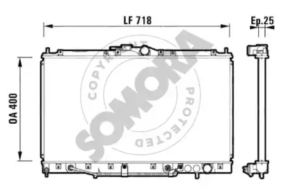 Радиатор, охлаждение двигателя SOMORA купить