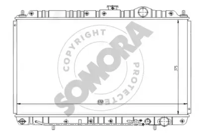 Радиатор, охлаждение двигателя SOMORA купить