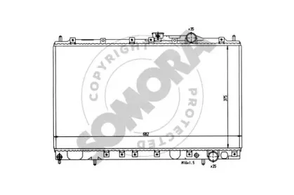 Радиатор, охлаждение двигателя SOMORA купить
