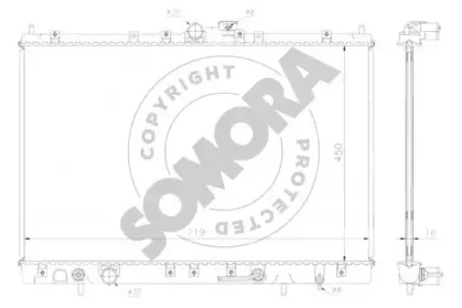 Радиатор, охлаждение двигателя SOMORA купить