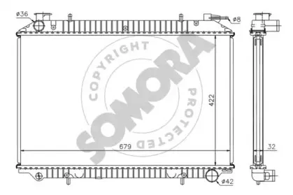 Радиатор, охлаждение двигателя SOMORA купить
