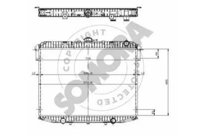 Радиатор, охлаждение двигателя SOMORA купить
