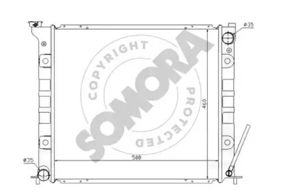 Радиатор, охлаждение двигателя SOMORA купить