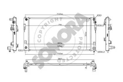 Радиатор, охлаждение двигателя SOMORA купить