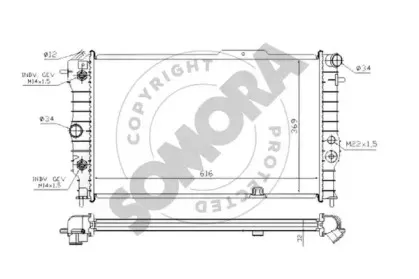 Радиатор, охлаждение двигателя SOMORA купить