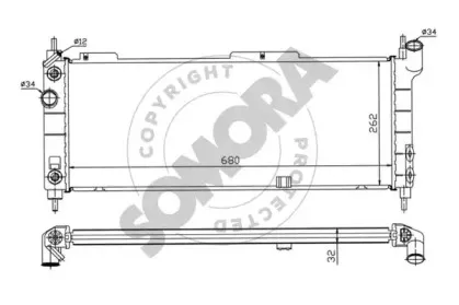 Радиатор, охлаждение двигателя SOMORA купить