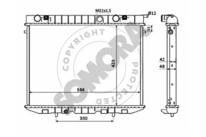 Радиатор, охлаждение двигателя SOMORA купить