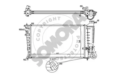 Радиатор, охлаждение двигателя SOMORA купить