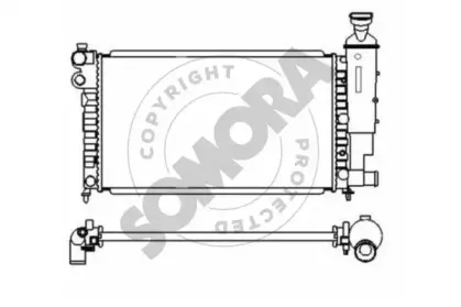Радиатор, охлаждение двигателя SOMORA купить