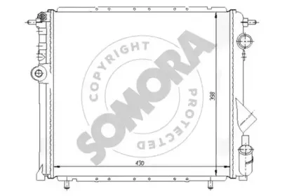Радиатор, охлаждение двигателя SOMORA купить