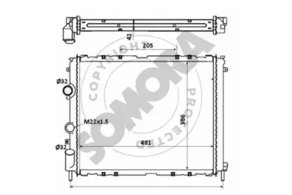 Радиатор, охлаждение двигателя SOMORA купить