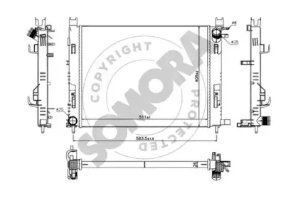 Радиатор, охлаждение двигателя SOMORA купить