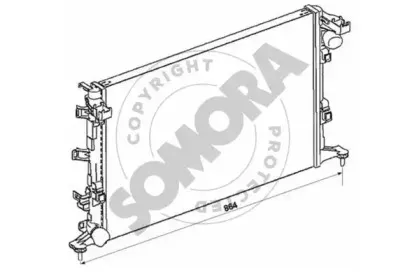 Радиатор, охлаждение двигателя SOMORA купить