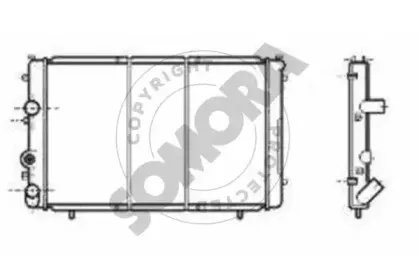 Радиатор, охлаждение двигателя SOMORA купить