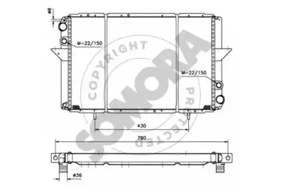 Радиатор, охлаждение двигателя SOMORA купить