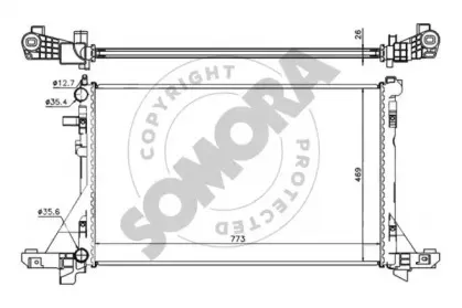Радиатор, охлаждение двигателя SOMORA купить