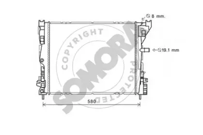 Радиатор, охлаждение двигателя SOMORA купить