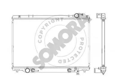 Радиатор, охлаждение двигателя SOMORA купить