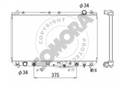 Радиатор, охлаждение двигателя SOMORA купить