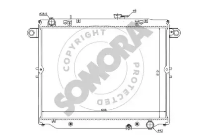 Радиатор, охлаждение двигателя SOMORA купить