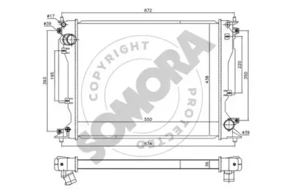 Радиатор, охлаждение двигателя SOMORA купить
